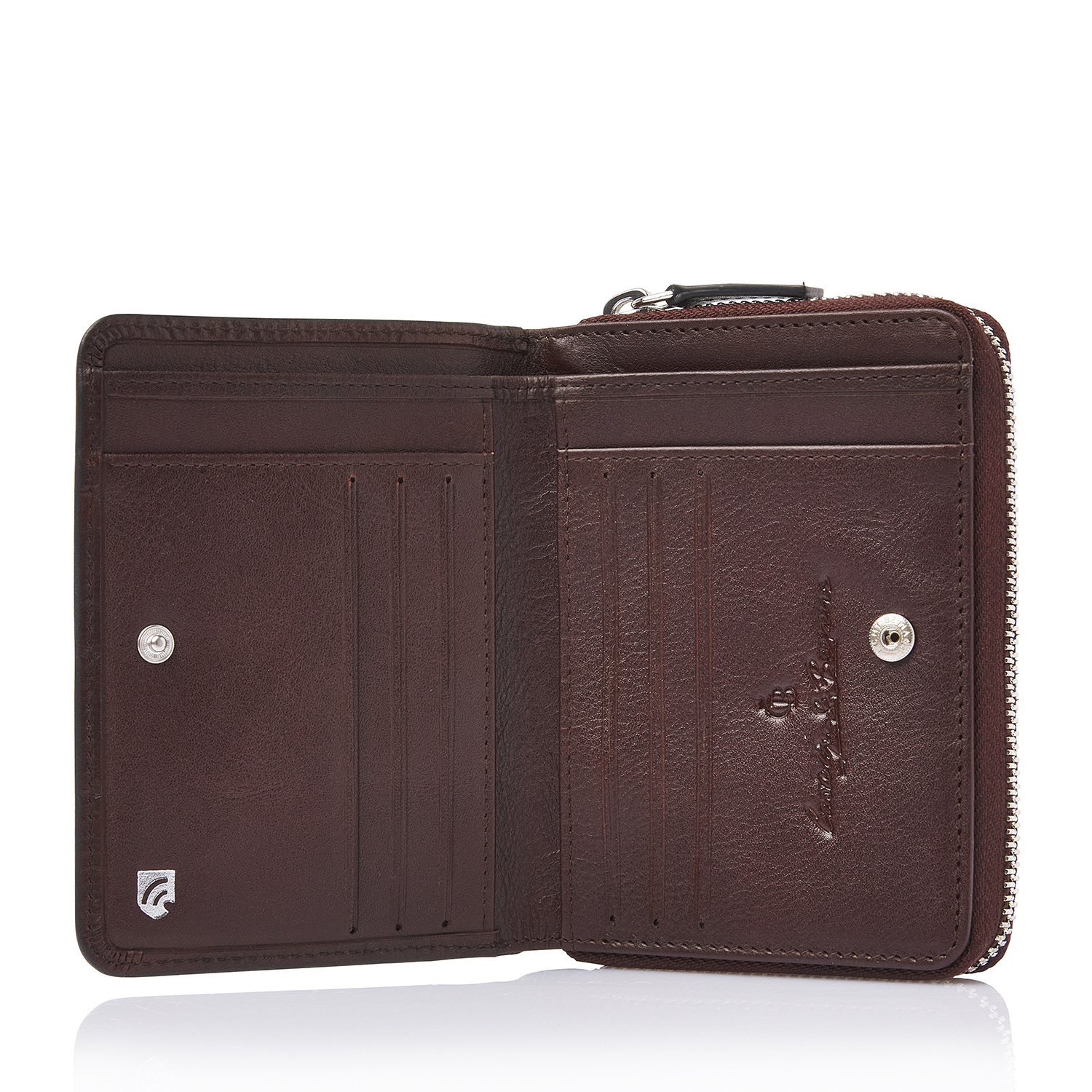 Croco 8 Card Zip Wallet RFID | mocca - Castelijn & Beerens